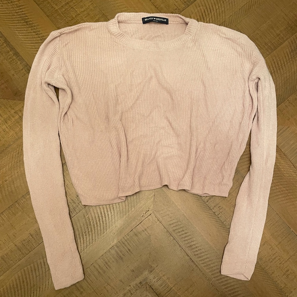 Brandy Melville Dusty Pink Crop Top